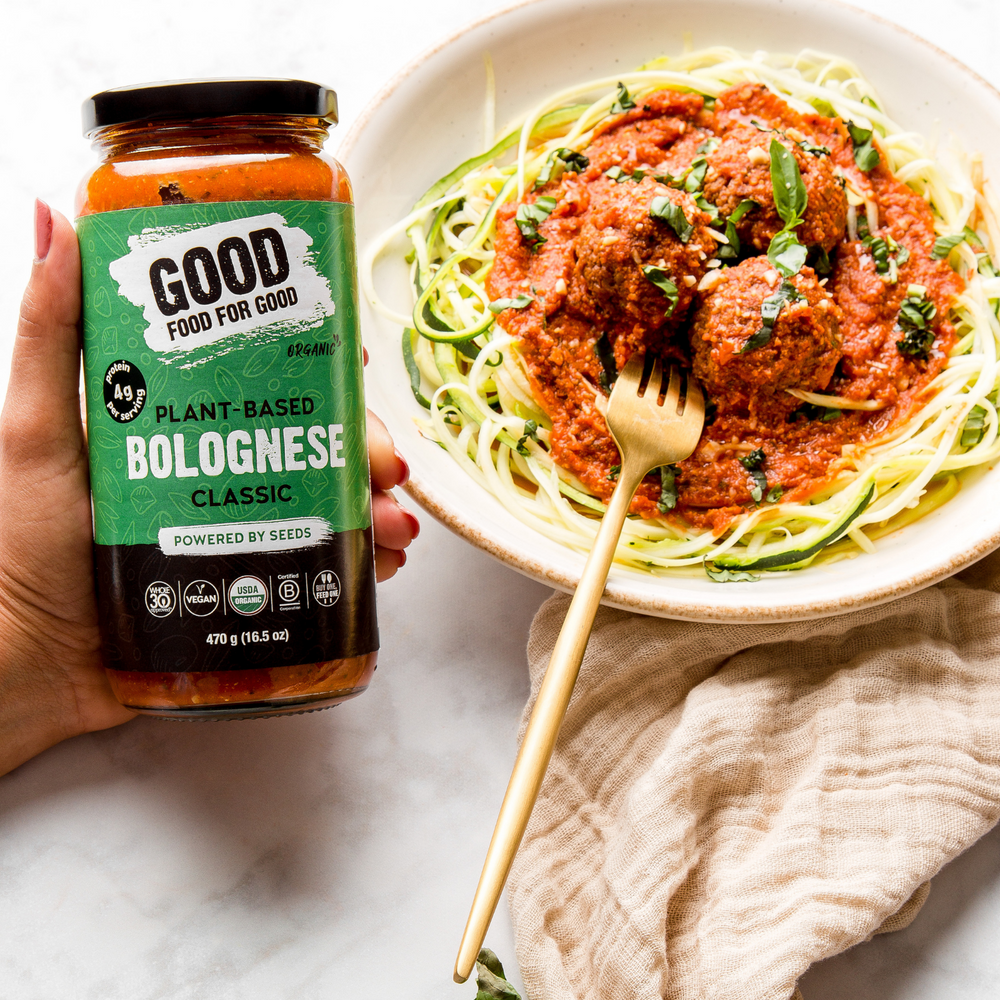 Organic Plant-based Bolognese GOOD FOOD FOR GOOD