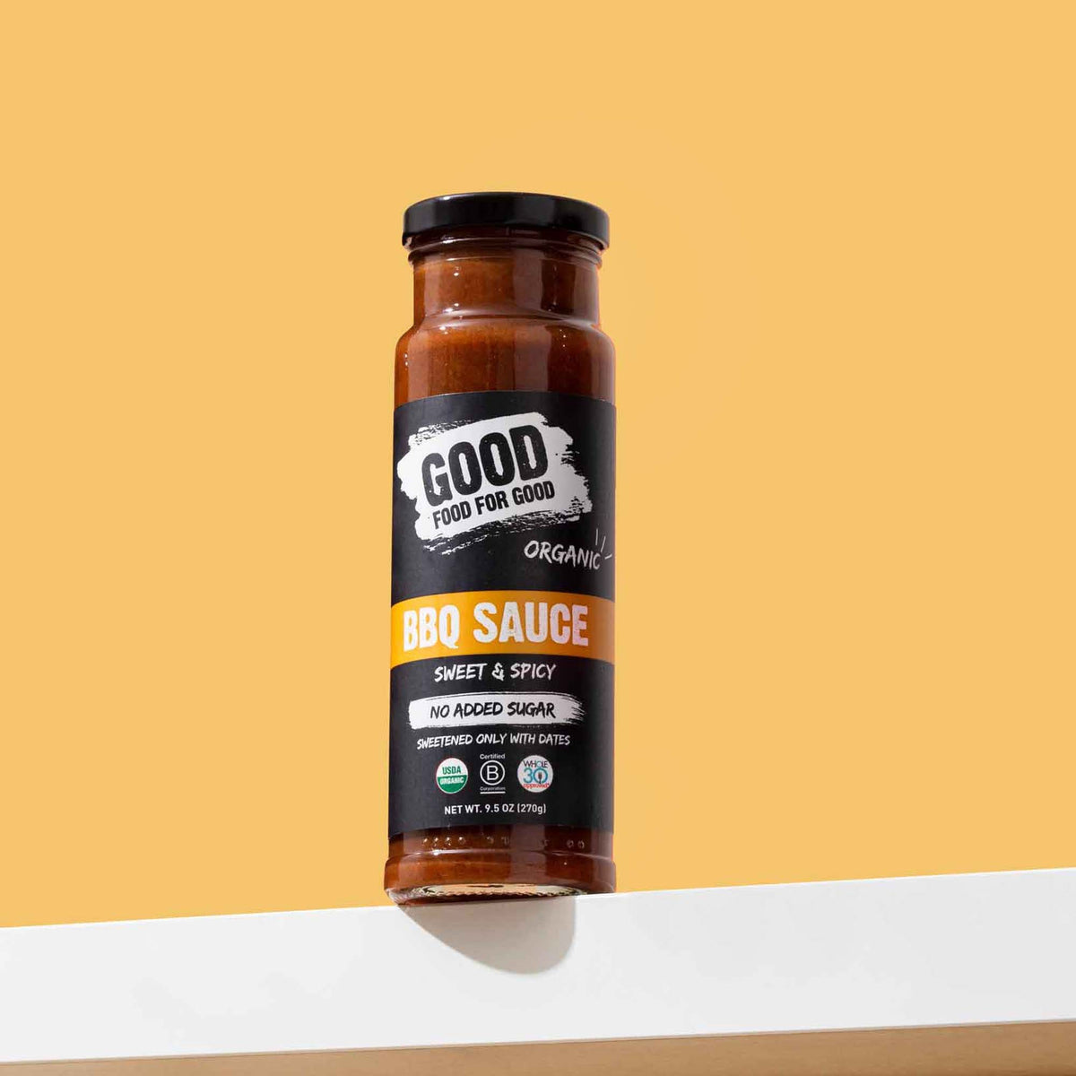 限定販売】 Good Food For Good Organic BBQ Sauce， No Added Sugar