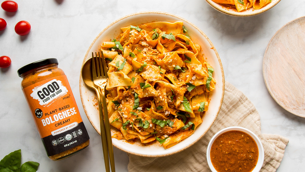 Pappardelle with Creamy Bolognese