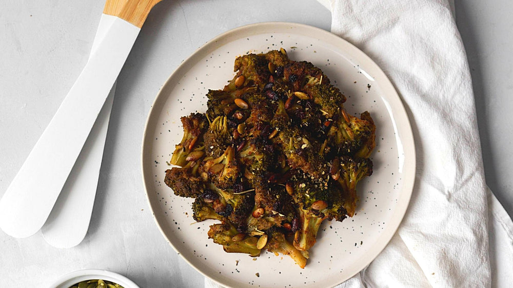 Sweet and Spicy Roasted Broccoli