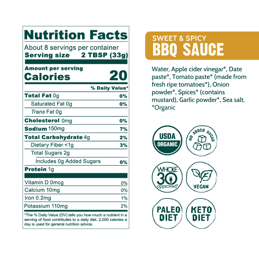 
                  
                    Load image into Gallery viewer, organic bbq sauces, no added sugar bbq sauces, good food for good sauces, vegan bbq sauces, keto bbq sauces, paleo bbq sauce, plant based bbq sauce, whole30 bbq sauce, barbecue sauce
                  
                